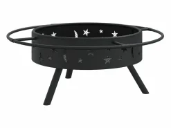 vidaxl Brasero|Brasero con atizador acero XXL 70 cm