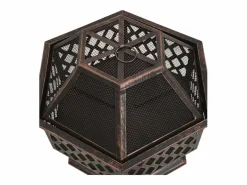 vidaxl Brasero con atizador acero 62x54x56 cm Marru00f3n Clearance