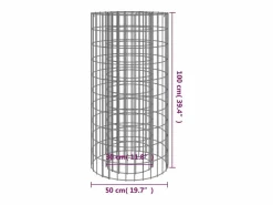 vidaxl Brasero|Brasero de gaviones hierro galvanizado Ø50 cm