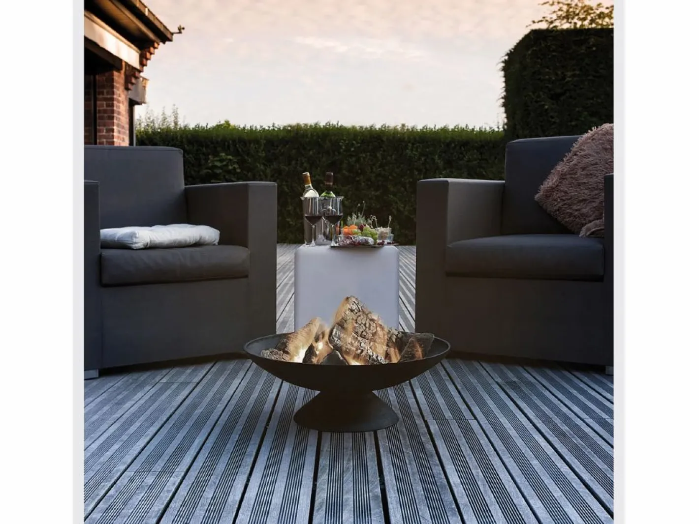 Cook'in Garden Brasero de hierro fundido JUNTO Negro Outlet
