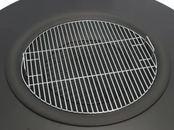 Brasero plancha grill con estante de leña, Ancho 120 x Prof. 120 x Alt. 40 cm, BARCENA^Vente-unique