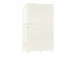 Garden Furniture Bristol Cobertizo de jardín madera maciza abeto 102x52x174,5cm Blanco Sale