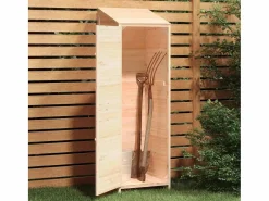Garden Furniture Bristol Cobertizo de jardín madera maciza de abeto 55x52x174,5 cm Color natural claro Clearance