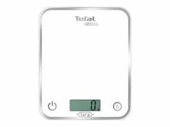 Tefal Materiales Y Utensilios De Cocina|Báscula de Cocina Electrónica BC5000 5kg Precisión 1g Plataforma de Vidrio Ultra-Delgada con Almacenamiento en Pared