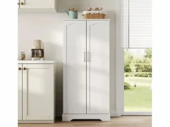 Buffet de cocina 60×35×128 cm - con sensor de luz LED - con 2 puertas - con estantes -^ModernLuxe Outlet