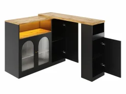 Buffet、Mueble de barra corrediza de MDF - Con LED y gamas varias -^ModernLuxe Hot