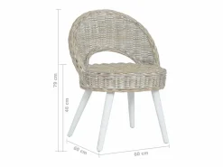 Clicnbuy Sillón De Mimbre|Butaca de ratán kubu