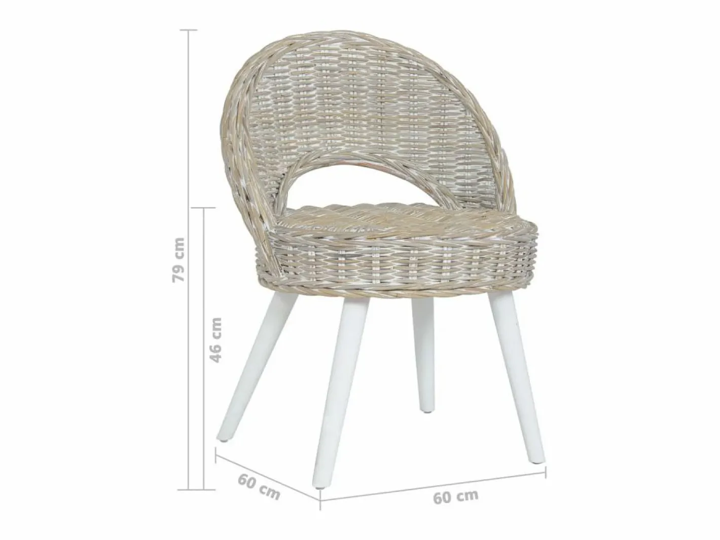 Clicnbuy Sillón De Mimbre|Butaca de ratán kubu