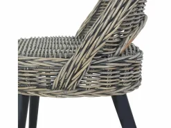 Conjunto Sofá Y Sillón|Butaca de ratán kubu 60x60x79 cm SHL5413