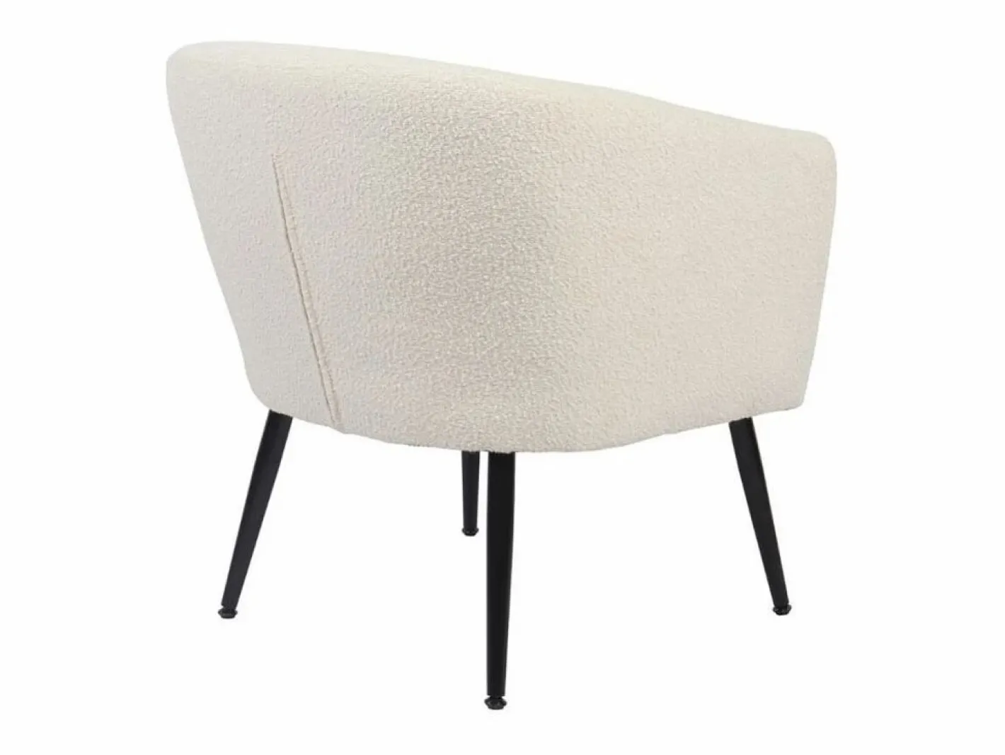 ADEC Butaca Melrose respaldo circular blanco 70x66x64 cm Color natural claro Clearance