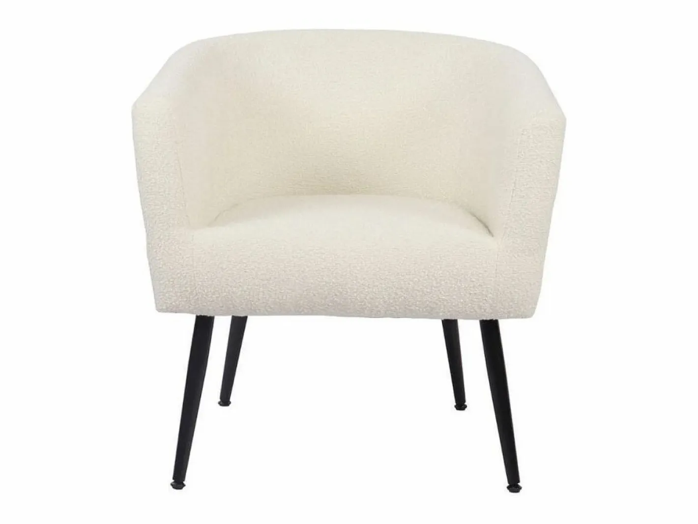 ADEC Butaca Melrose respaldo circular blanco 70x66x64 cm Color natural claro Clearance
