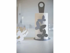 Accesorios Para Vino Y Bar|Butterfly - Portarrollos de sobremesa, acero moderno para 3 rollos, baño y cocina, Fabricado en Italia