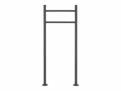 ML-DESIGN Buzón de acero inoxidable antracita moderno casillero de correo + soporte 120 cm Gris antracita Discount