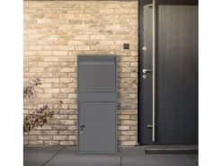 Buzón para paquetes antracita acero galvanizado compartimento solapa paquetería^ML-DESIGN Sale