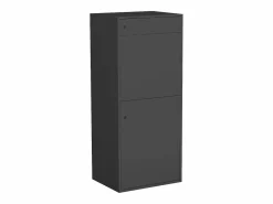 Vente-unique Buzón para paquetes antracita - An.45 x Prof.35 x Al.105 cm - COLIBRI Gris antracita