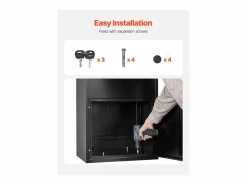 Buzón SucceBuy Buzón de Entrega para Exteriores con Cerradura, 119 cm, Buzón de Entrega Seguro^ Online