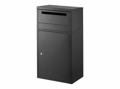 Buzón SucceBuy Buzón de Entrega para Exteriores con Cerradura, 91 cm de Ancho, para Almacenamiento de Paquetes Negro Clearance