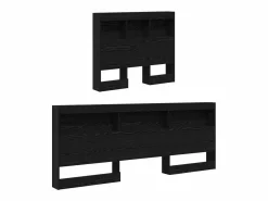 Clicnbuy Cabecero Y Puente De Cama|Cabecera de almacenamiento con estante Roble 100 cm
