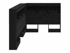 Clicnbuy Cabecero Y Puente De Cama|Cabecera de almacenamiento con estante Roble 100 cm