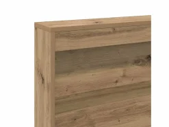 Clicnbuy Cabecero Y Puente De Cama|Cabecera de almacenamiento con estante Roble artisan 90 cm