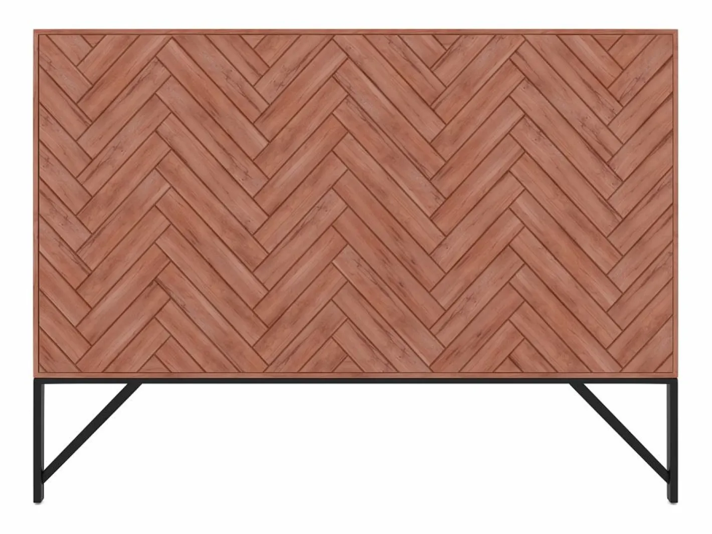 Vente-unique Cabecero Y Puente De Cama|Cabecero 170 cm de madera de acacia y metal natural y negro - VEDILA