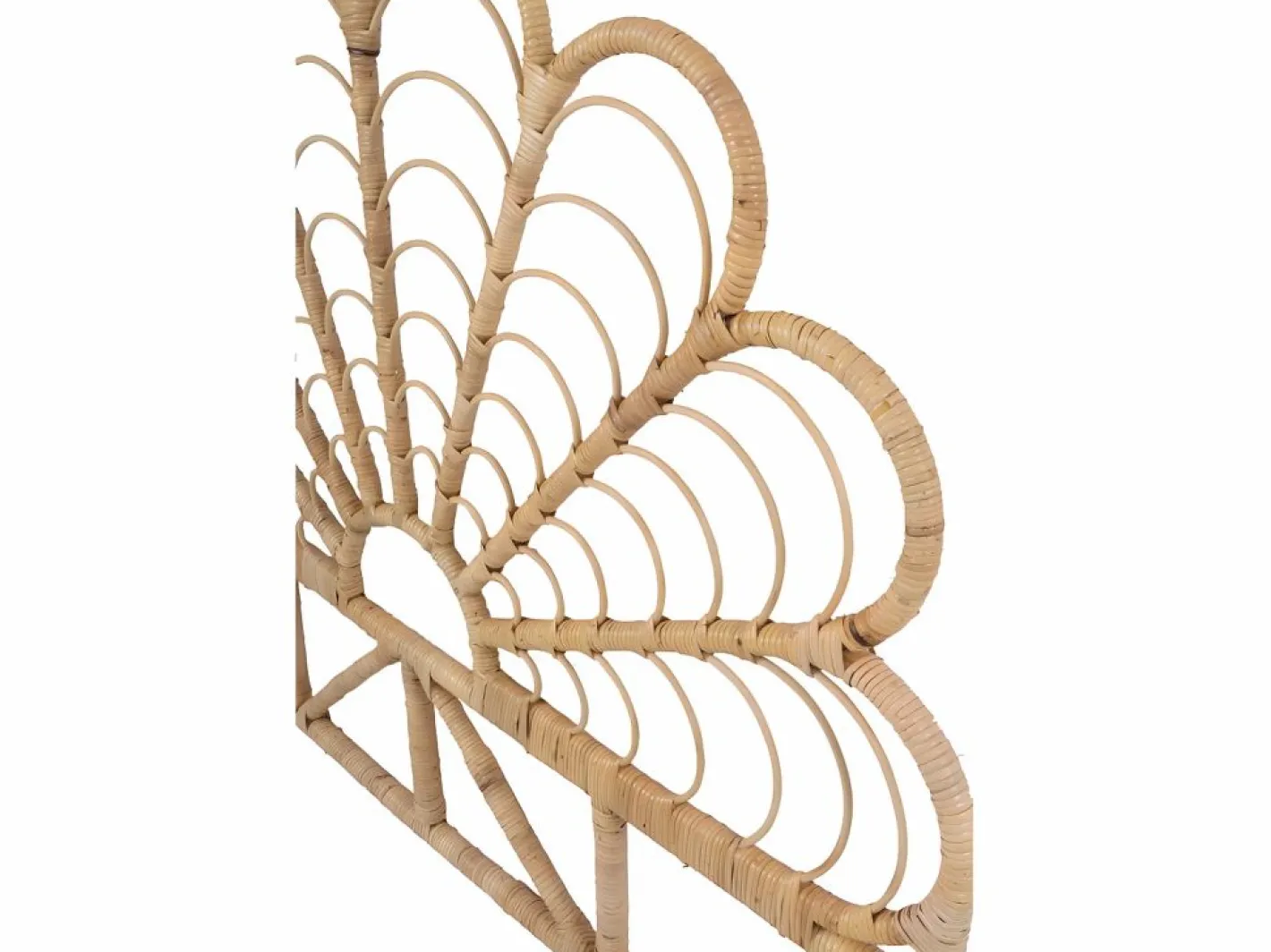 Vente-unique Cabecero Y Puente De Cama|Cabecero 140 cm de ratán color natural FLOSIA