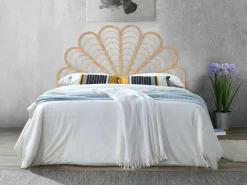 Vente-unique Cabecero Y Puente De Cama|Cabecero 140 cm de ratán color natural FLOSIA