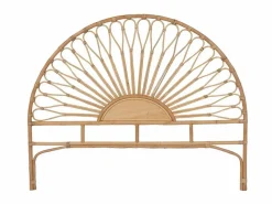 Vente-unique Cabecero Y Puente De Cama|Cabecero 160 cm de ratán color natural - SOLIA