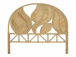 Vente-unique Cabecero Y Puente De Cama|Cabecero 160 cm de ratán de color natural - FLERIO