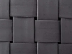 Vente-unique Cabecero Y Puente De Cama|Cabecero 140 cm Terciopelo oscuro. JENNA