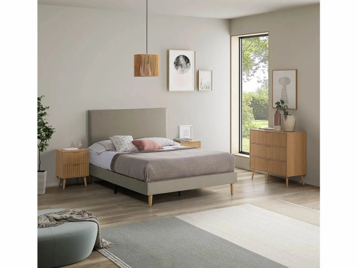 VS Venta-stock Cabecero Y Puente De Cama|Cabecero Aura 150x60 cm