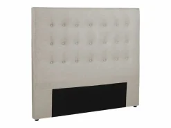 Vente-unique Cabecero Y Puente De Cama|Cabecero capitoné FRANCESCO - 160 cm - Tela color