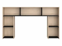 Cabecero con compartimentos 140 cm - Color: natural y negro - KINSELIA^Vente-unique Sale