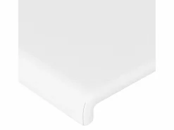 vidaxl Cabecero con LED cuero sintético 160x5x78/88 cm Blanco New