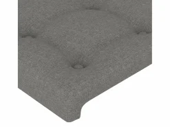 Cabecero con LED de tela oscuro 100x5x78/88 cm^Clicnbuy Sale