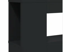 vidaxl Cabecero con LED madera de ingeniería 140x18,5x103,5 cm Negro Online