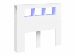 vidaxl Cabecero Y Puente De Cama|Cabecero con LED madera de ingeniería 120x18,5x103,5 cm
