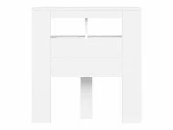 vidaxl Cabecero Y Puente De Cama|Cabecero con LED madera de ingeniería 100x18,5x103,5 cm