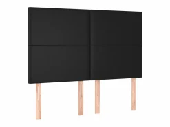 vidaxl Cabecero Y Puente De Cama|Cabecero con luces LED cuero sintético 144x5x118/128 cm