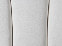 Vente-unique Cabecero concha 140 cm de terciopelo - MOANA Blanco