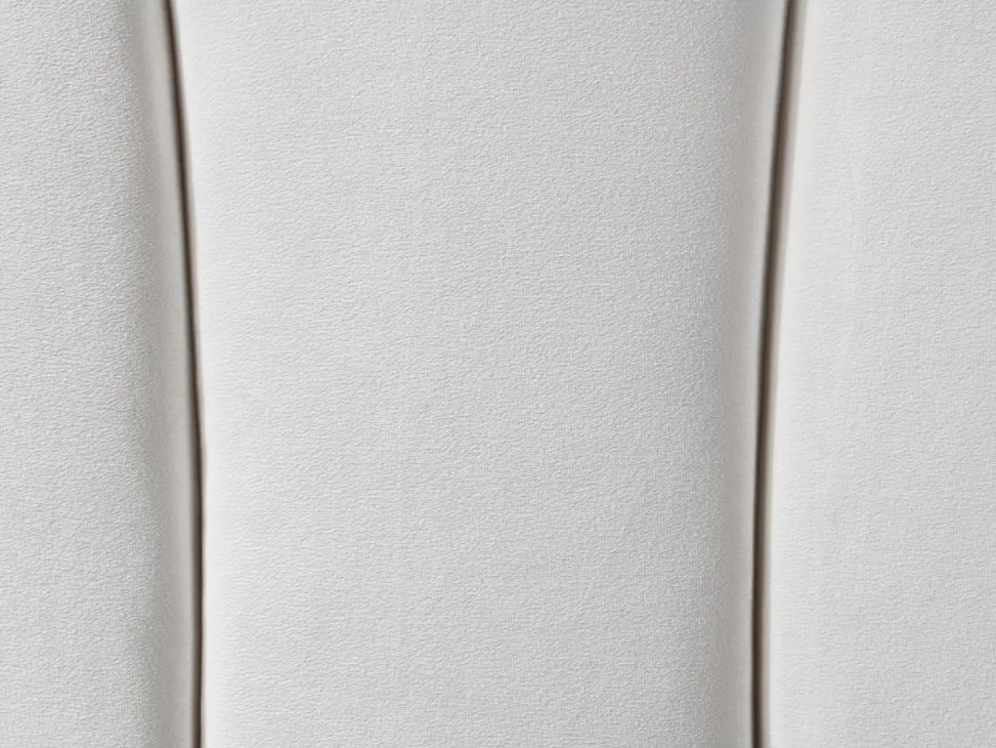 Vente-unique Cabecero concha 140 cm de terciopelo - MOANA Blanco