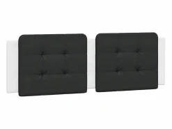 Cabecero de cama acolchado cuero sintético blanco 160 cm^Clicnbuy Sale