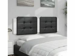 Cabecero de cama acolchado cuero sintético blanco 160 cm^Clicnbuy Sale