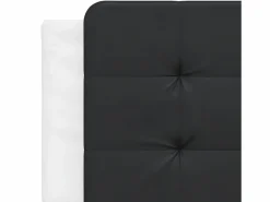 Cabecero de cama acolchado cuero sintético blanco 160 cm^Clicnbuy Sale