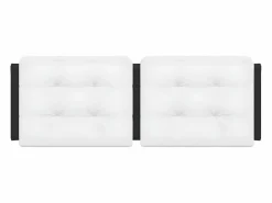 Clicnbuy Cabecero Y Puente De Cama|Cabecero de cama acolchado cuero sintético negro 120 cm