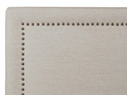 Vente-unique Cabecero de cama ALVISE Tela - 160 cm Beige Outlet