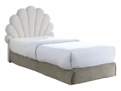 Cabecero de cama con forma de concha 110 cm en terciopelo - MOANA^Vente-unique Clearance