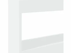 vidaxl Cabecero de cama con LED 100x17x102 cm Blanco Outlet
