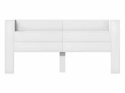 Clicnbuy Cabecero de cama con LED 220x16,5x103,5 cm Blanco Sale