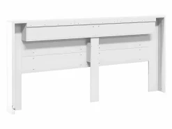 Clicnbuy Cabecero de cama con LED 220x16,5x103,5 cm Blanco Sale
